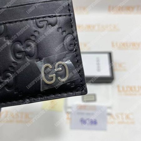 Gucci GG Marmont Card Case Metal Detail Black - Image 6