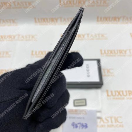 Gucci GG Marmont Card Case Metal Detail Black - Image 9