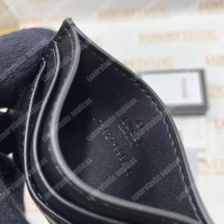 Gucci GG Marmont Card Case Metal Detail Black - Image 11