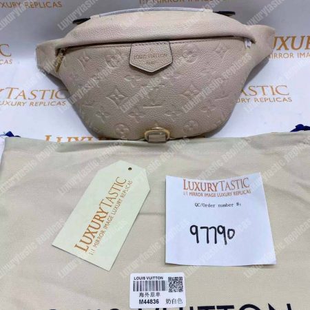 LV Monogram Empreinte Bumbag Creme Beige - Image 18