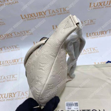 LV Monogram Empreinte Bumbag Creme Beige - Image 11