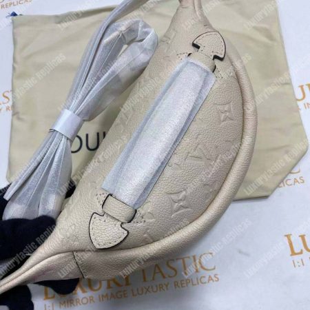 LV Monogram Empreinte Bumbag Creme Beige - Image 14