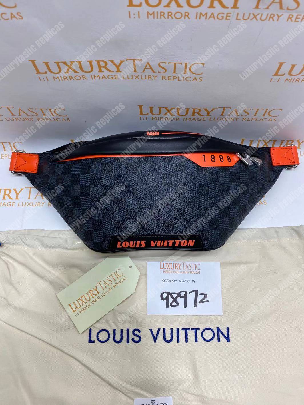 Louis Vuitton Discovery Bumbag Damier Cobalt Race Blue Orange in Coated  Canvas/Leather with SIlver-tone - US