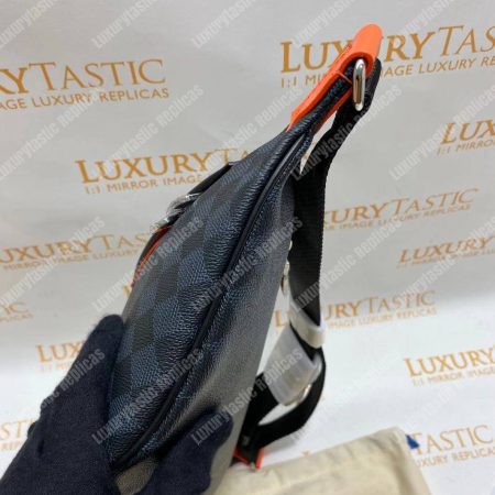 LV Damier Cobalt Canvas Race Discovery Bumbag - Image 13