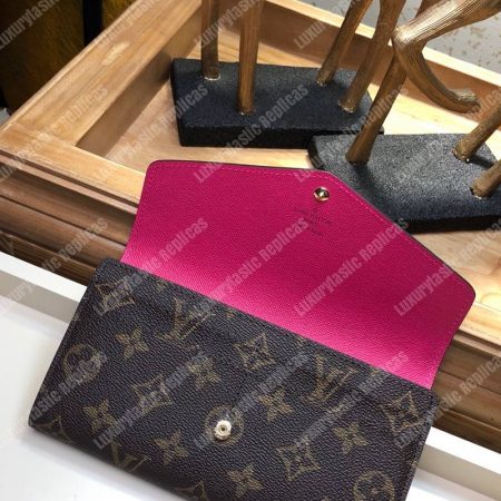 LV Sarah Wallet Monogram Fuchsia - Image 4