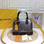 LV Alma BB Metallic Monogram Vernis Patent leather