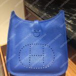 Hermes Evelyne III 29 Clemence Bag Blue Encre