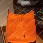 Hermes Evelyne III 29 Clemence Bag Orange