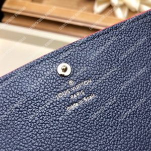 LV Pont-Neuf Wallet Monogram Empreinte leather Marine Rouge - Image 7