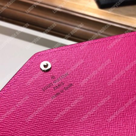 LV Sarah Wallet Monogram Fuchsia - Image 5