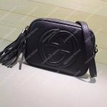 Gucci Soho Small Leather Disco Bag Black