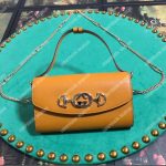 Gucci Zumi Yellow Smooth Leather Mini Bag