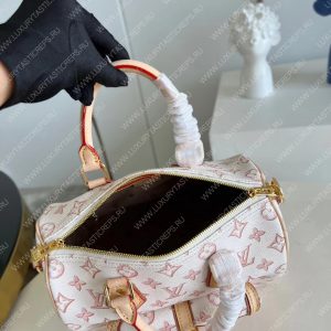 Louis Vuitton SPEEDY BANDOULIÈRE 25 Beige M20919 - Image 9