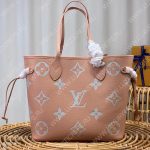 Louis Vuitton NEVERFULL MM Trianon Pink / Cream M46329