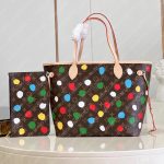 Louis Vuitton LV X YK NEVERFULL MM 3D PAINTED DOTS M46381