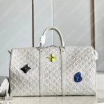 Louis Vuitton KEEPALL 50 White M20901