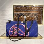 Louis Vuitton KEEPALL BANDOULIÈRE 55 Blue M21105