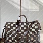 Louis Vuitton KEEPALL BANDOULIÈRE 50 MONOGRAM CHESS COATED