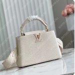 Louis Vuitton CAPUCINES MM White M21121