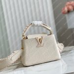 Louis Vuitton CAPUCINES BB Cream Beige M21127
