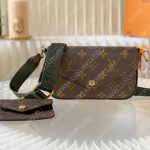 Louis Vuitton FÉLICIE POCHETTE Khaki Green M80091