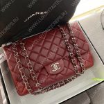 Chanel Classic Flap Bag Burgundy A58600