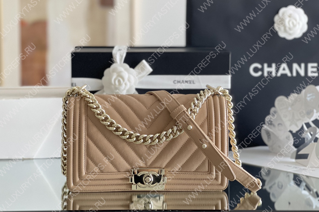 Replica Chanel Chevron Boy Flap Bag in Caviar Tiffany Blue
