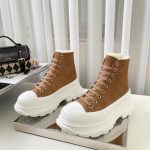 ALEXANDER MC QUEEN TREAD SLICK SNEAKERS BROWN 611706W4MV21290