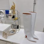 AMINA MUADDI FIONA BOOTS WHITE AM5002
