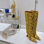 AMINA MUADDI FIONA BOOTS YELLOW AM5002