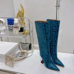 AMINA MUADDI FIONA BOOTS BLUE AM5002