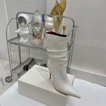 AMINA MUADDI JAHLEEL BOOTIE WHITE AM5003
