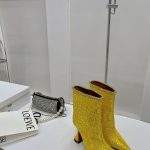 AMINA MUADDI FIONA BOOTIE YELLOW AM60002