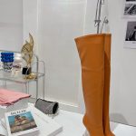 AMINA MUADDI LONG BOOT TAN AM5001