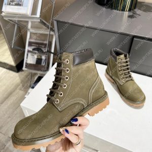 CELINE KURT LACE-UP BOOT KHAKI GREEN 343142198C - Image 5