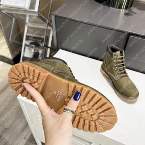 CELINE KURT LACE-UP BOOT KHAKI GREEN 343142198C - Image 9