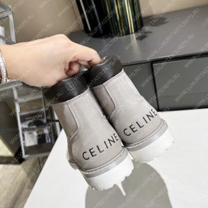 CELINE KURT LACE-UP BOOT GREY 343142198C - Image 8