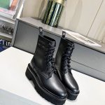 CELINE BULKY LACED UP BOOT BLACK 347183657C