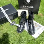 CHANEL PURE LOVE VELCRO ANKLE BOOTS BLACK G39391
