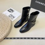 CHANEL FROST C REAR CHAIN MID-CALF BOOTS G39391
