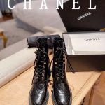 CHANEL LACE-UPS BLACK G39394