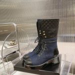 CHANEL LACE-UPS BLUE G37956