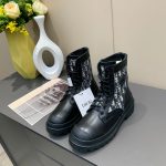 DIOR EXPLORER ANKLE BOOT BEIGE & BLACK 3BO257ZKD