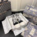 DIOR D-RISE ANKLE BOOT BEIGE & BLACK KCI767TFC