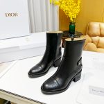 DIOR D-FOLK HEELED ANKLE BOOT BLACK KCI826VEA_S900