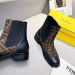FENDI ANKLE BOOTS BROWN 7U1558AJZHF0HEB