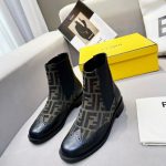 FENDI ANKLE BOOTS LIGHT BROWN 7U1558AJZHF0HEB