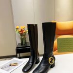 GUCCI WOMEN BLONDIE BOOT BLACK 700013