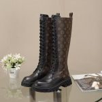 LOUIS VUITTON TERRITORY FLAT HIGH RANGER BLACK & BROWN 1AAE4B