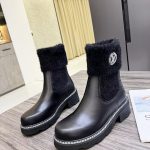 LOUIS VUITTON BEAUBOURG ANKLE BOOTS BLACK 1A8QCM